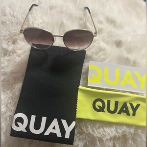 Quay Australia Sunglasses - Gold Frame with Brown Lenses
